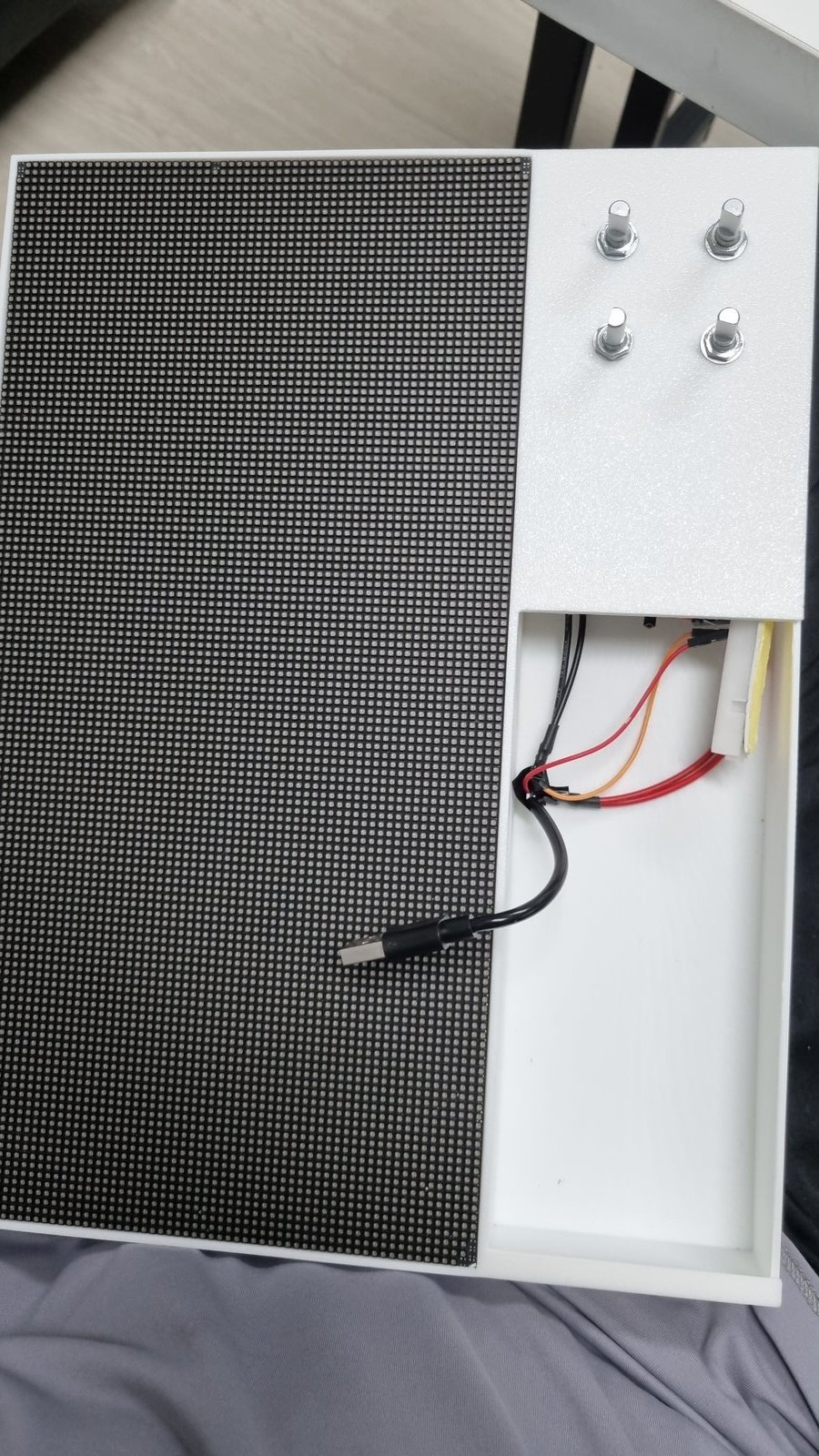 Plug in power bank.